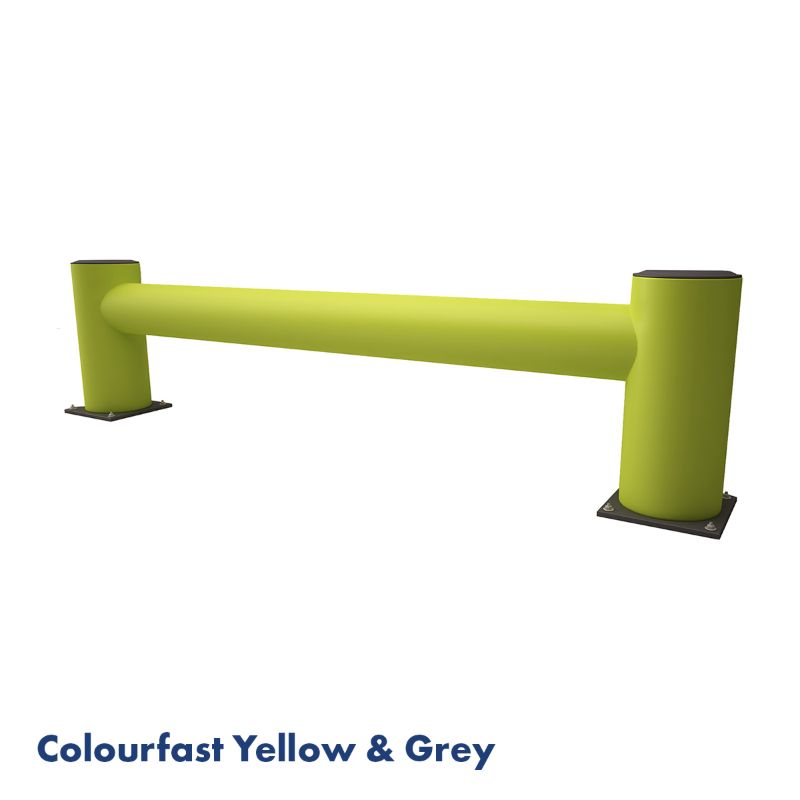 Rack Group Single Rail End Of Aisle Colourfast And Grey