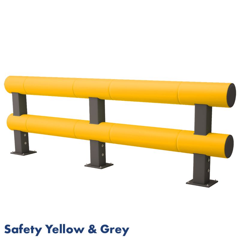 Rack Group Double Bumper Barrier Safety And Grey