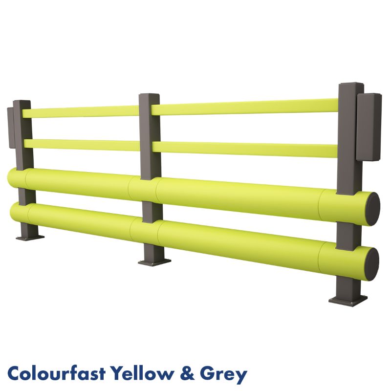 Rack Group Double Bumper Pedestrian Colourfast And Grey