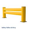 Rack Group Double Rail End Of Aisle Safety And Grey