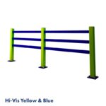 Rack Group Pedestrian Barrier Hi Vis And Blue