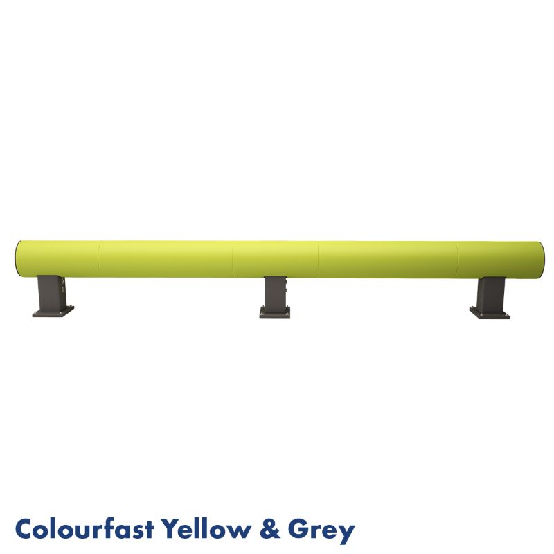 Rack Group Single Bumper Barrier Colourfast And Grey