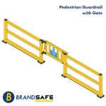 Pedestrian Guardrail With Gate